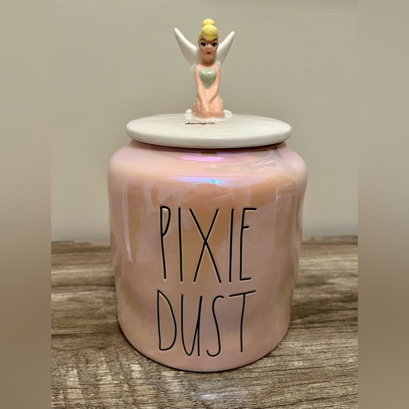 Rae Dunn Other Hp Rae Dunn Pixie Dust Large Disney Canister Poshmark